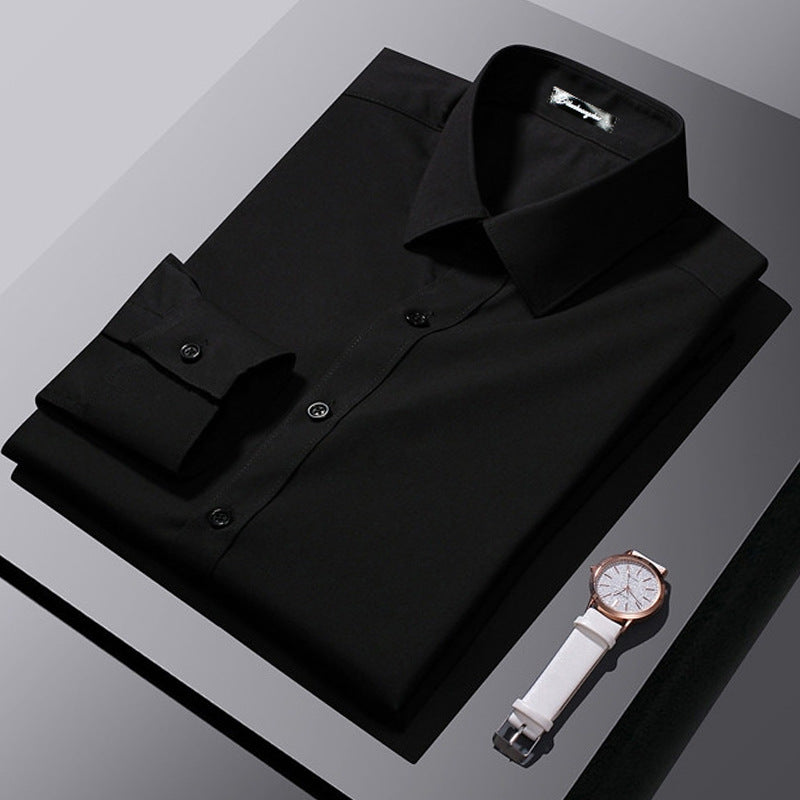 Camisa Formal de Manga Comprida Estilo Coreano