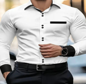 Camisa de Manga Comprida com Bolso
