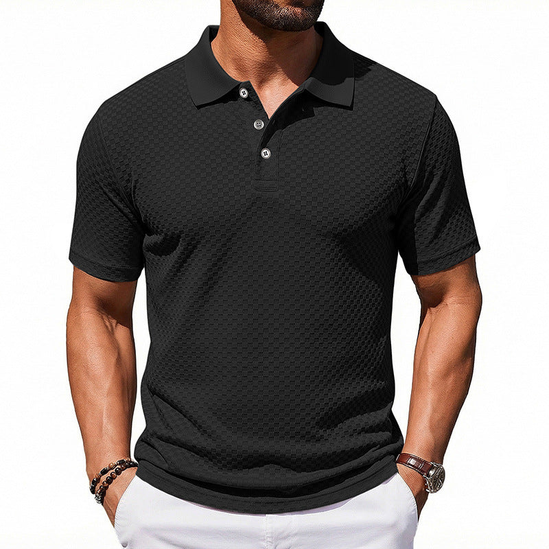 Polo Xadrez Casual com Gola