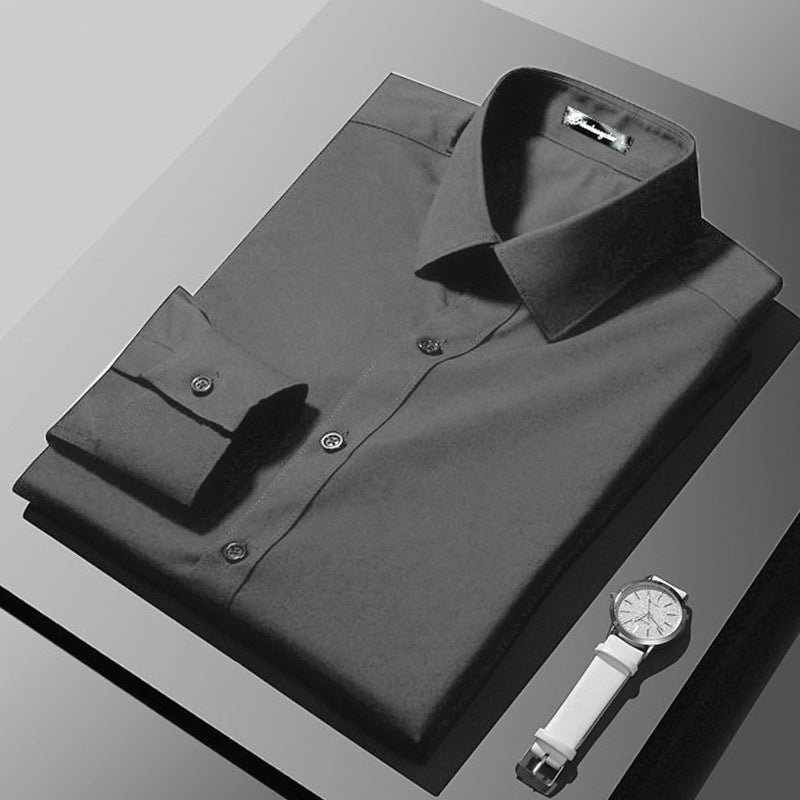 Camisa Formal de Manga Comprida Estilo Coreano
