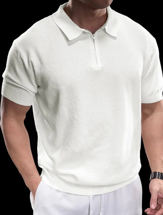 Polo FlexKnit com Fecho em Malha