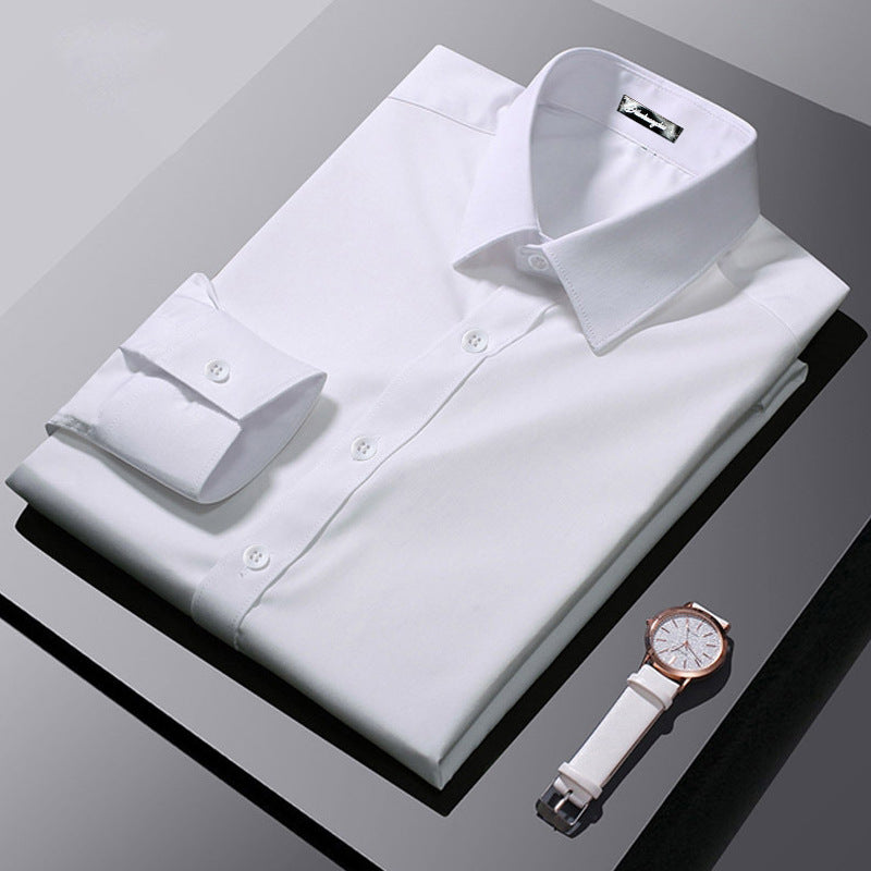 Camisa Formal de Manga Comprida Estilo Coreano