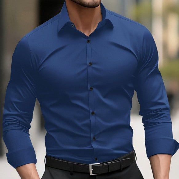 Camisa Business Casual de Manga Comprida