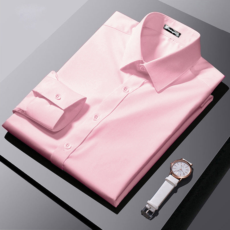 Camisa Formal de Manga Comprida Estilo Coreano
