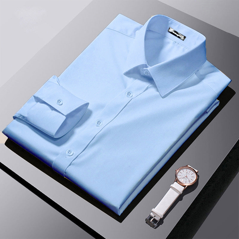 Camisa Formal de Manga Comprida Estilo Coreano